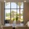 a room with a table and chairs