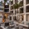 a courtyard with seating